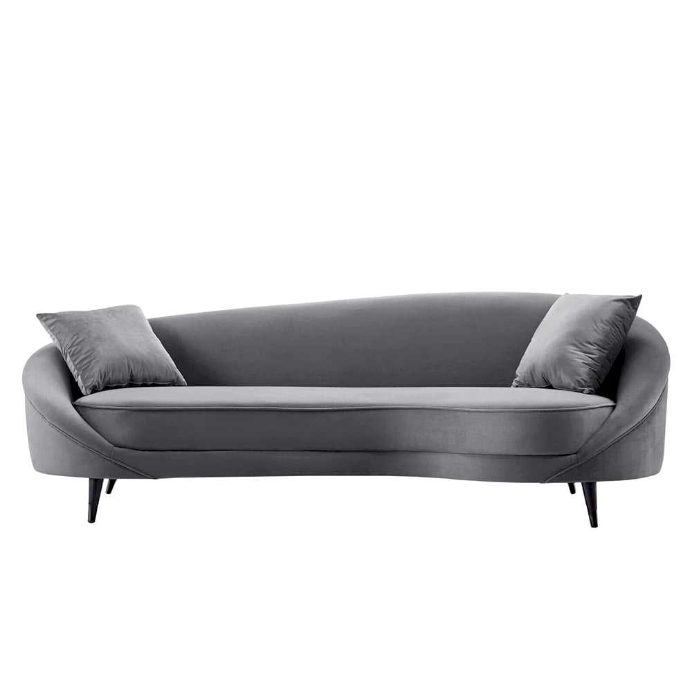curved couch sofa