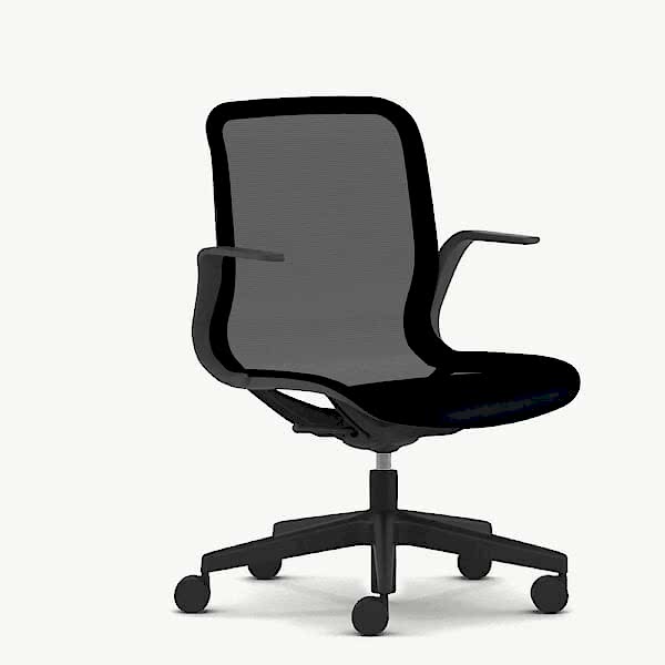 Modern office chair in black
