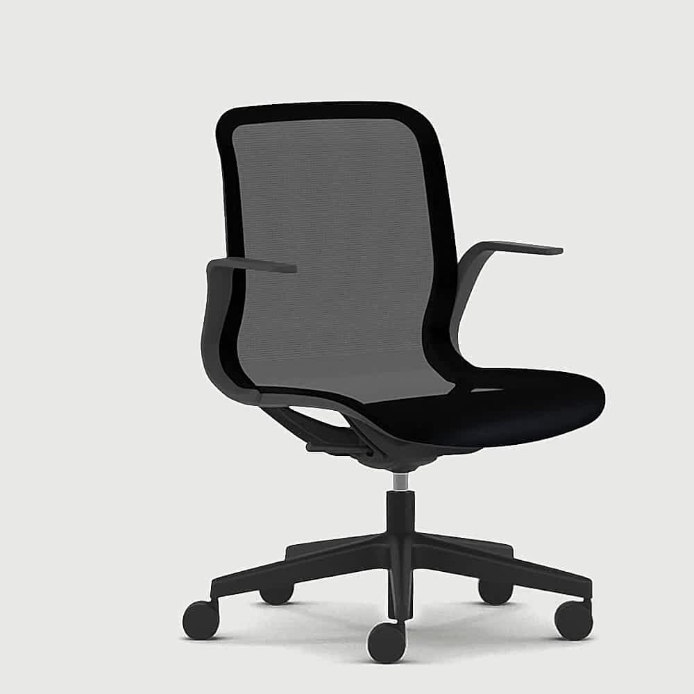 Modern office chair in black