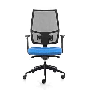 Nice blue office chair on wheels