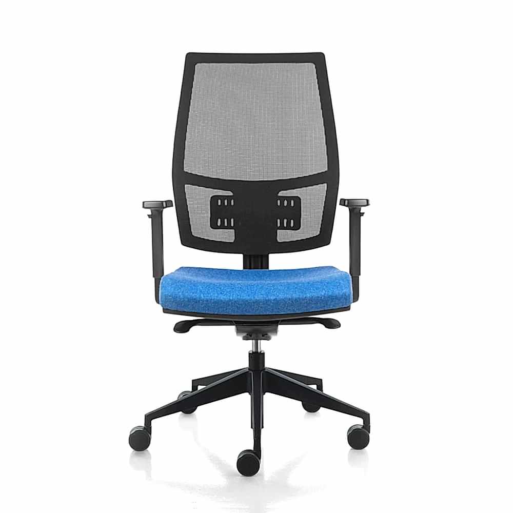 Nice blue office chair on wheels