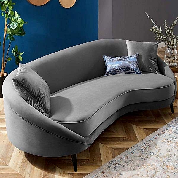 Nimbus Crescent curved sofa in a home interior