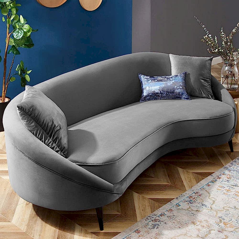 Nimbus Crescent curved sofa in a home interior
