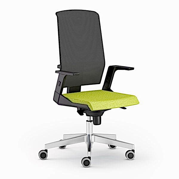 Affordable and reliable office chair on wheels, perfect for home offices.
