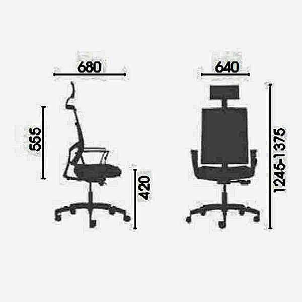 Stylish and functional office chair with wheels, perfect for modern office setups.