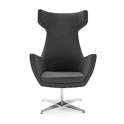 A comfortable retreat with an edgy twist, this modern lounge chair's geometry sets it apart.