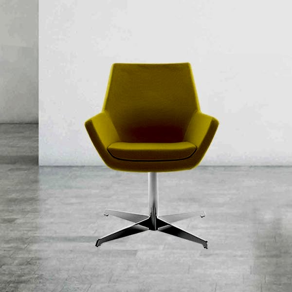 armchair, designed with a captivating geometric pattern that enhances the visual allure of your space.