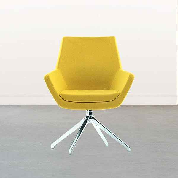 armchair, featuring a captivating geometric pattern that adds an artistic touch to any room.