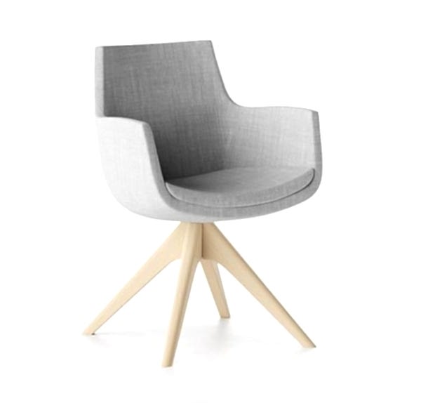 comfort and aesthetics with our modern armchair, characterized by its rounded contours.