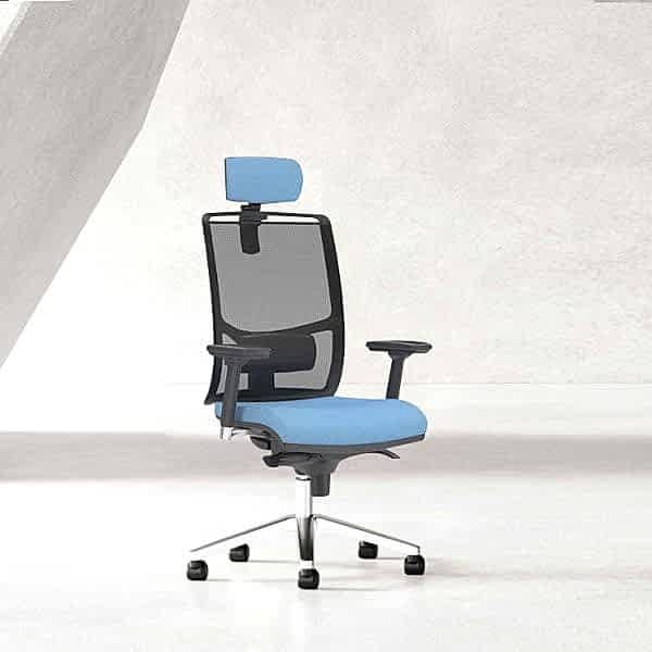 Contemporary office chair on wheels to complement any workspace.