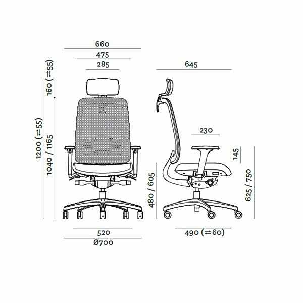 Durable and reliable office chair with sturdy wheels for daily use.