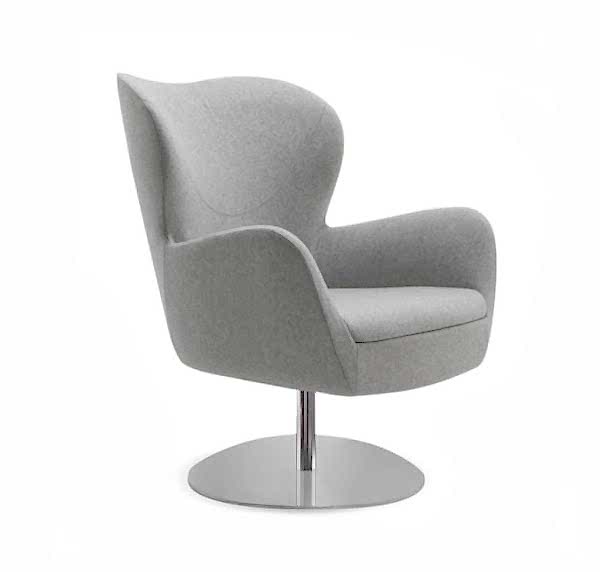 Egg shaped chair with Plush seating for ultimate relaxation.