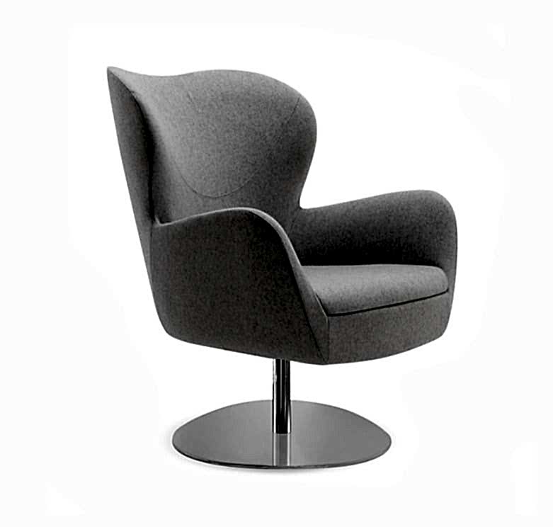 Egg shaped chair with Plush seating for ultimate relaxation.