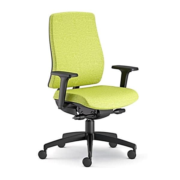 Executive leather office chair on wheels, adding a touch of sophistication to your workspace.