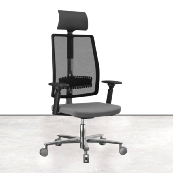 Executive style office chair on wheels, enhancing your workspace aesthetics.