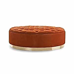 fabric uphoslered carriage coupler pouf
