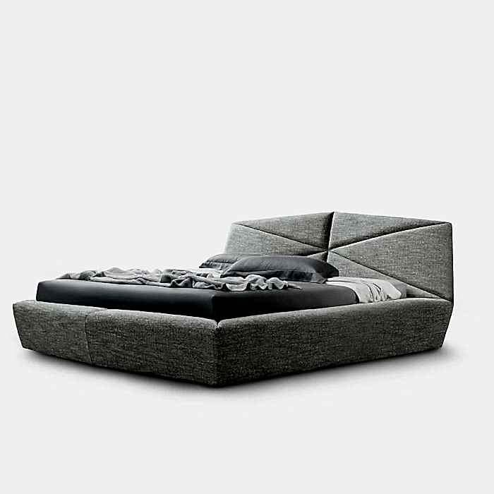 Large dream bed with designer headboard