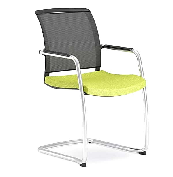 Low-profile office chair with slim and minimalist appearance