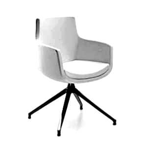 Main chair on metal legs