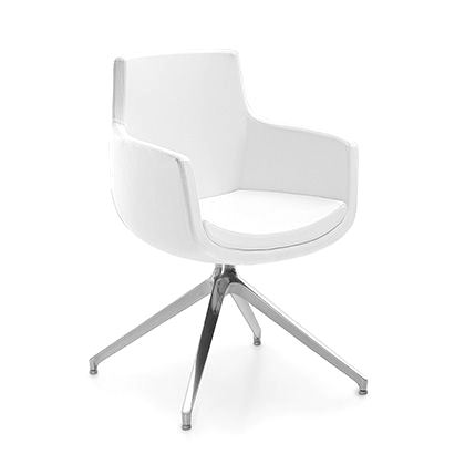Main chair on metal legs