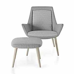 Lounge chair with an ottoman