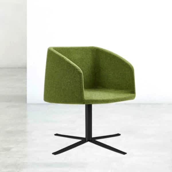 modern chair with black base