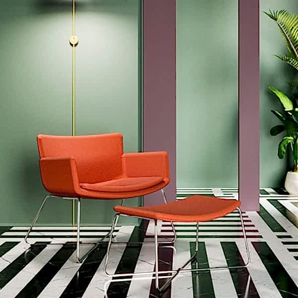 office chair orange