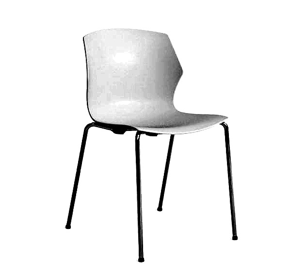 office chair with plastic seat and back design