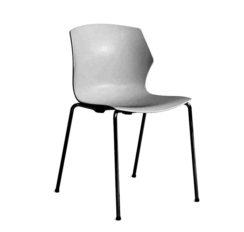 office chair with plastic seat and back design