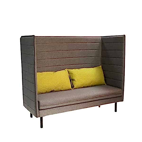 Partitioned privacy lounge 2 seater chair