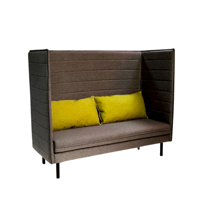 Partitioned privacy lounge 2 seater chair
