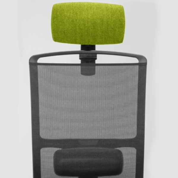 Sleek and compact office chair on wheels for small spaces.