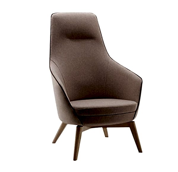 Sleek and slim office chair with space-saving design
