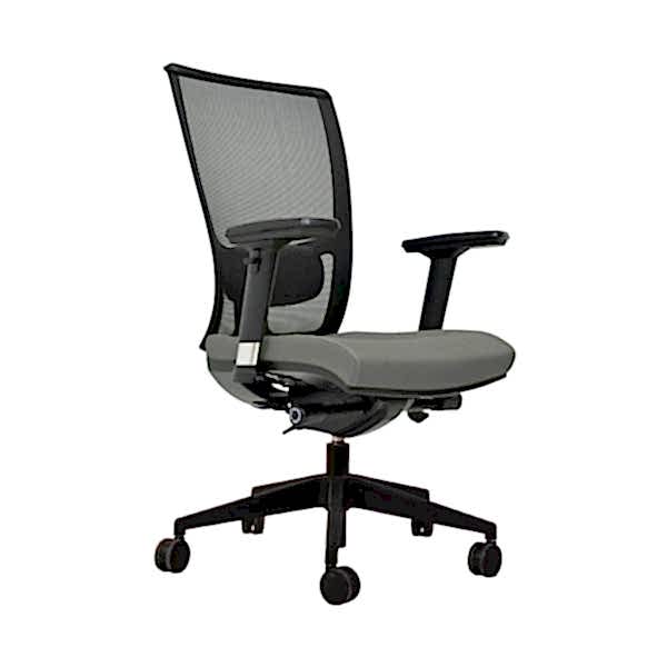 Stylish and functional office chair with smooth-rolling wheels for easy mobility.