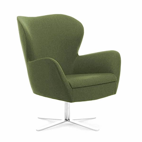 Comfortable egg shaped office armchair