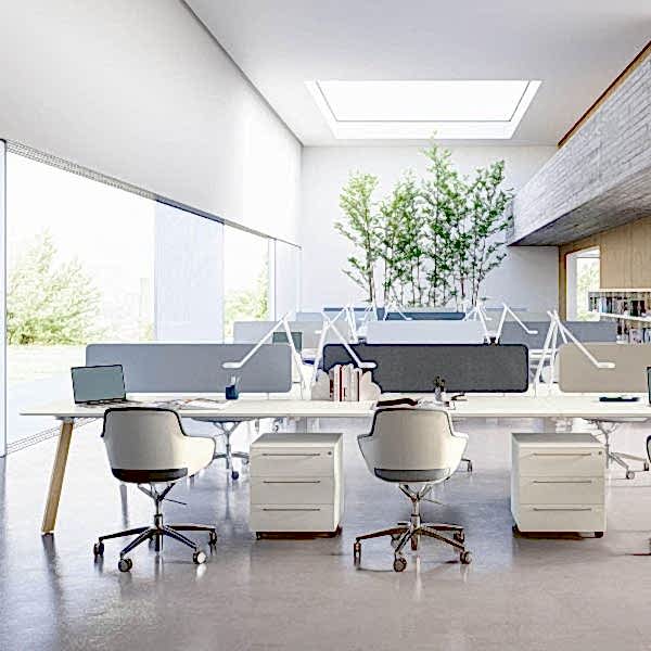 modern operational workstation desk