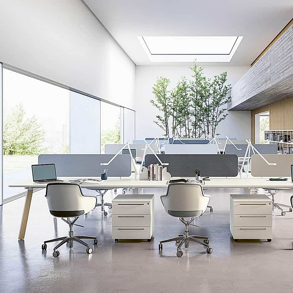 modern operational workstation desk