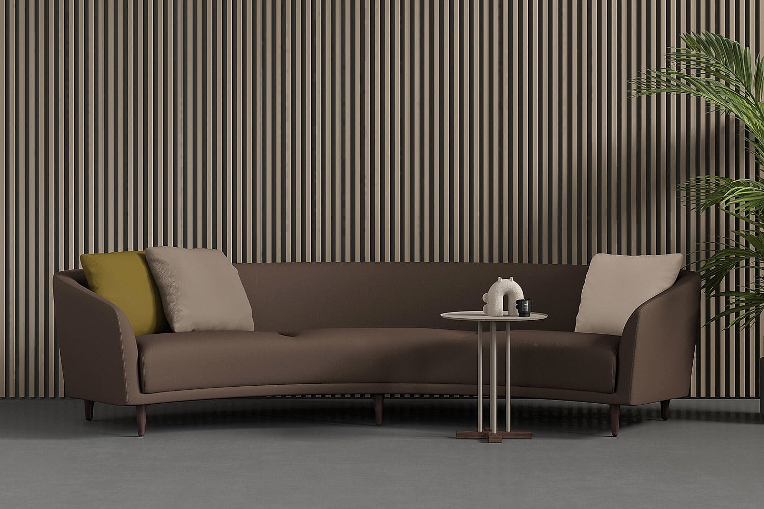 Beautiful curved sofa