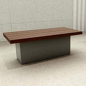 Long coffe table with wooden top