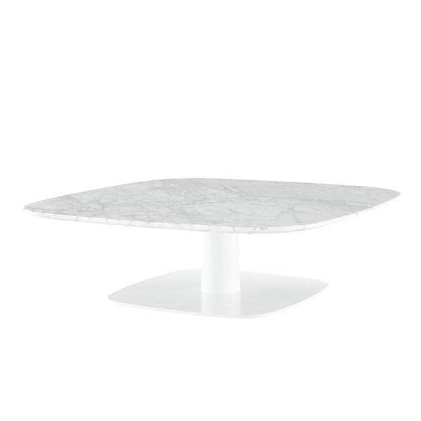White marble top coffee table
