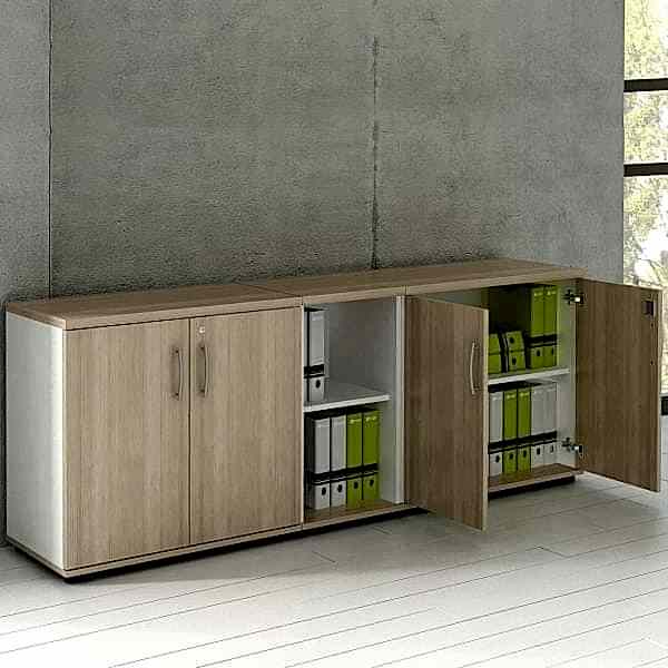 wooden cabinets