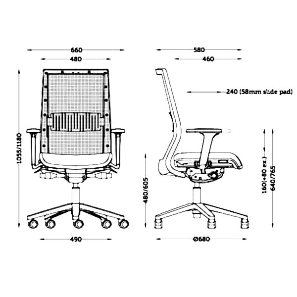 July chair dimensions