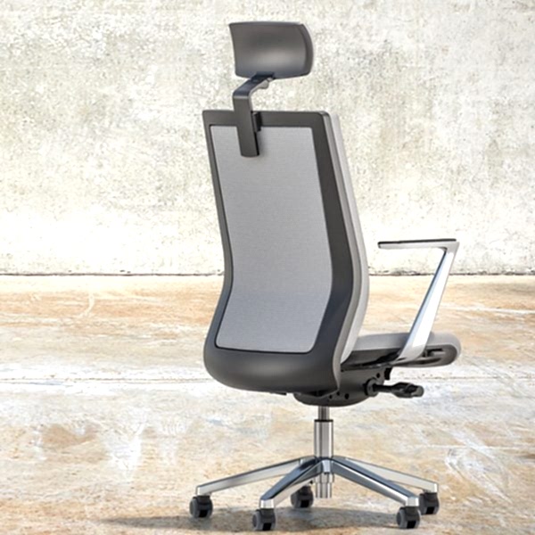 office chair featuring adjustable height and smooth-rolling wheels.