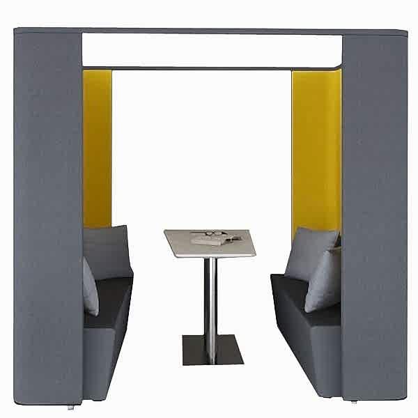 privacy box with partitions