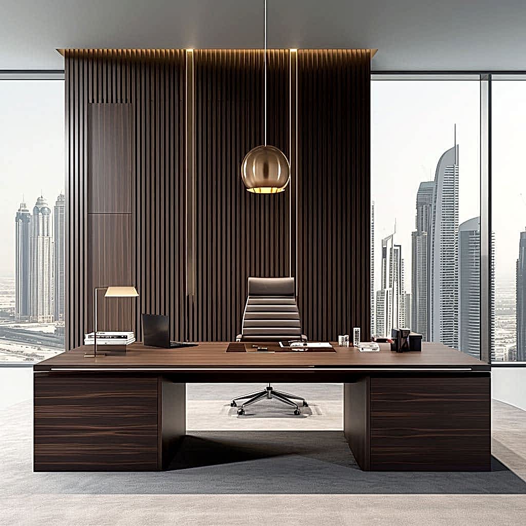 Chief Executive Officer area interior in contemporary style, perfect for making important decisions.