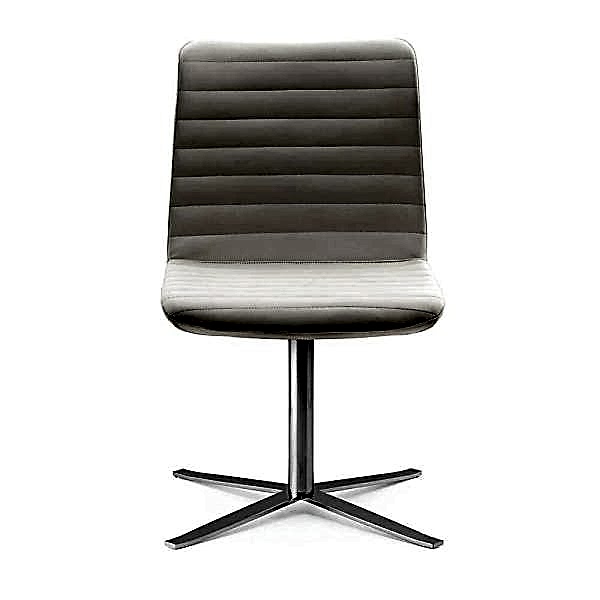 Black cushioned seat on a sturdy wooden frame