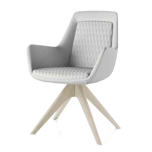 Chair with a high back and comfortable armrests