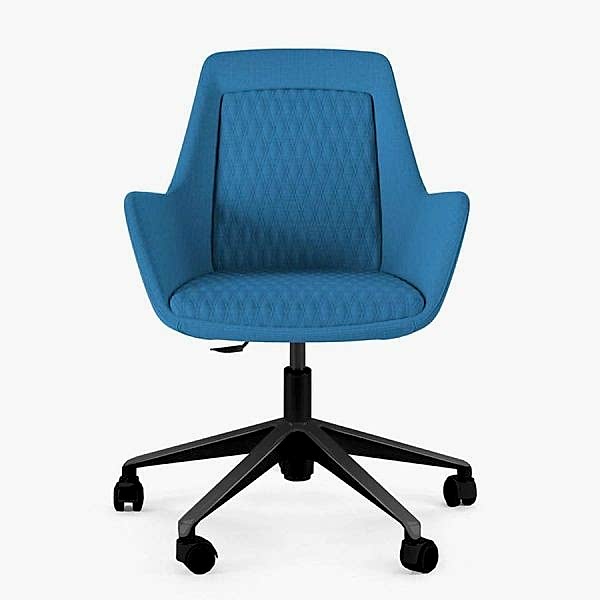 Light grey chair with textured upholstery