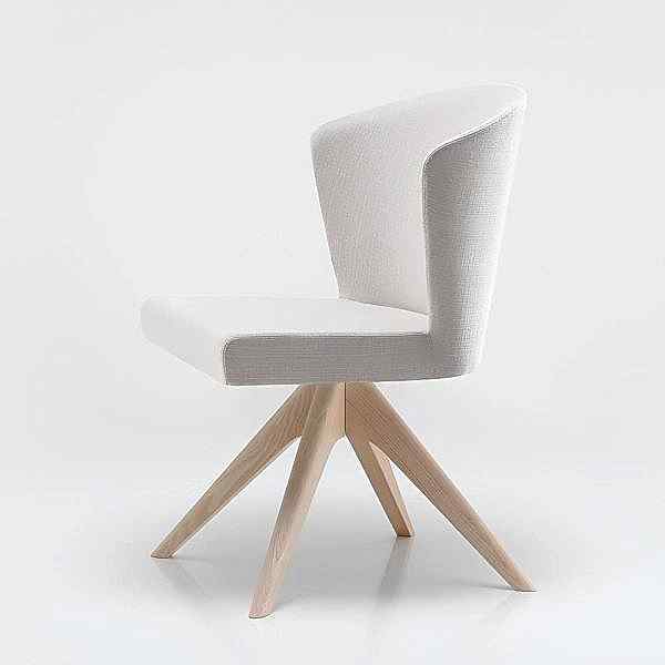 Modern white chair with sleek design