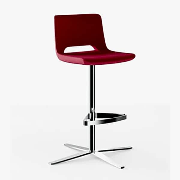 Office high stool with a sophisticated design and customisable leg options.